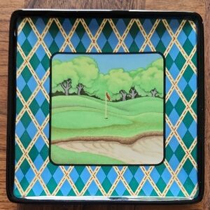 Miniature Golf Themed Plate
